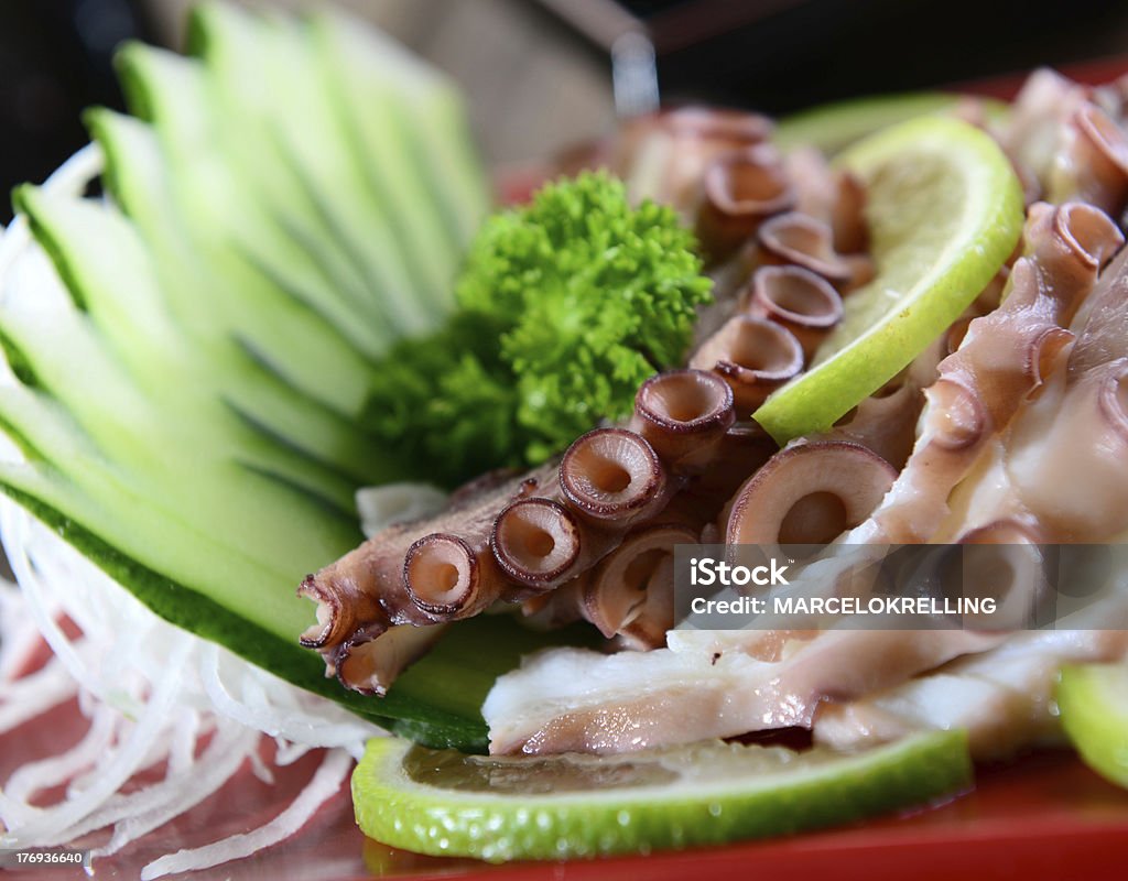 Comida japonesa-Polvo - Royalty-free Alho Foto de stock