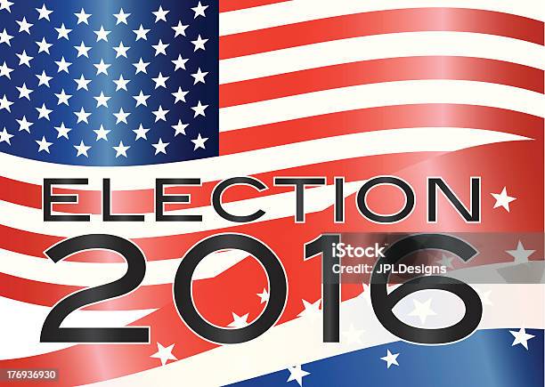 Election 2016 Illustration Stock Illustration - Download Image Now - 2016, American Flag, Backgrounds