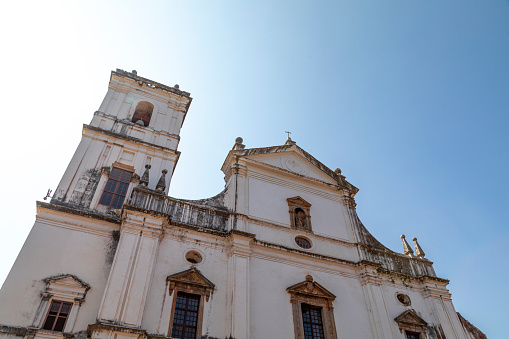 Macau- September 21, 2019: The Chapel of Our Lady of Penha is seen in Macau. The first chapel was founded in 1622 by Portuguese sailors and the structure was rebuilt in 1837 and 1935.