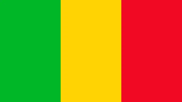 Vector illustration of National Flag of Mali: Official Colors, Accurate Proportions, and Flat Vector Illustration (EPS10)