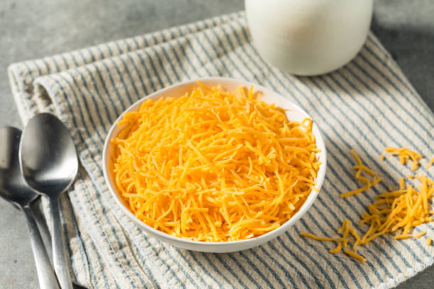 istock Organic Raw Shredded Cheddar Cheese 1769428025