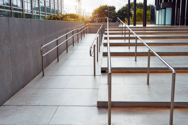 istock modern disabled access ramp entrance to a building background 1769436027