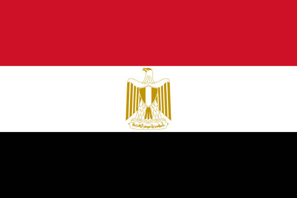 istock Flag of Egypt. Egyptian national symbol in official colors. Template icon. Abstract vector background 1769439308