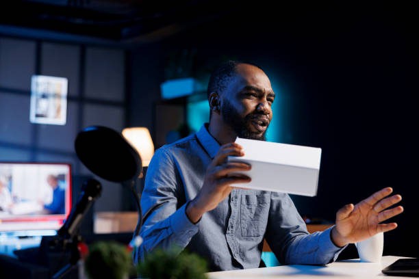 istock Man convincing viewers to buy product 1769451410