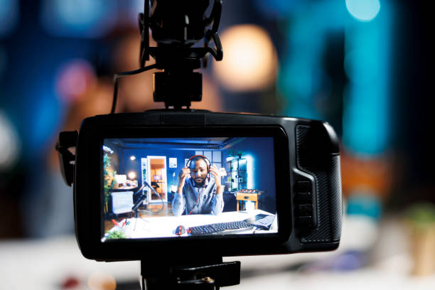 istock Camera used for filming headphone review 1769458919