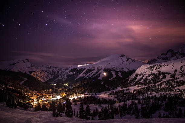 istock Nighttime illumination above Sunshine Ski Village 176946501