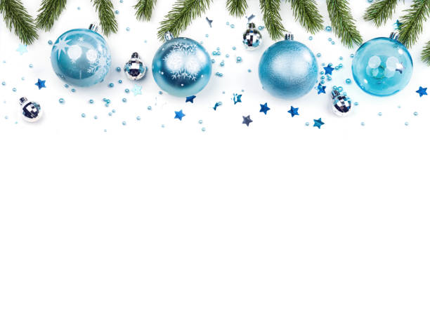 istock christmas frame with blue balls and fir branches 1769466075