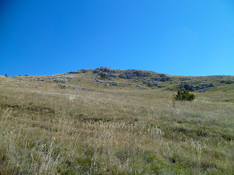 Hikers on Mount Bolettone (Larian triangle)