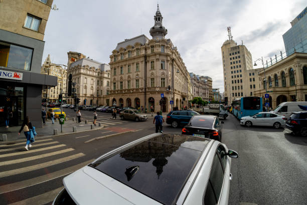 Victory Avenue -  Bucharest, Romania stock photo