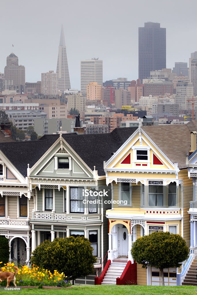 Alamo Square, San Francisco - Photo de Architecture libre de droits