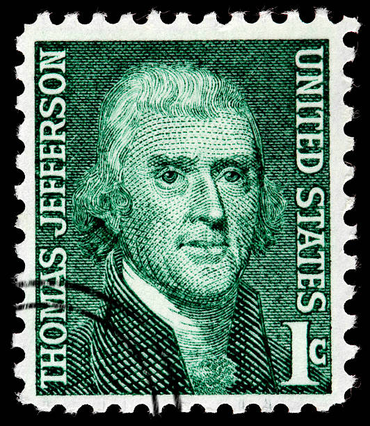 istock Thomas Jefferson Depicted on US Stamp, (Third American President) 176952362