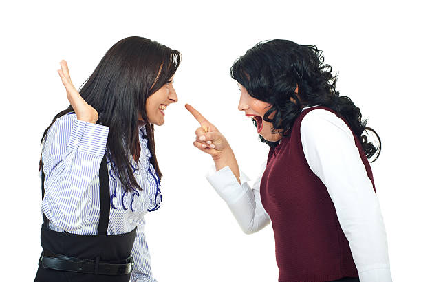 istock Women in funny confruntation 176953358