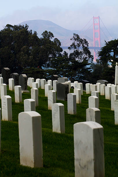 istock Golden Gate Bridge from San Francisco National Cemetery 176953403