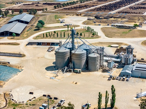Aerial View taken at Rangers Valley Feedlot, New South Wales, Australia