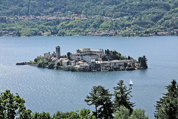 istock San Giulio island, Lake of Orta 176954489
