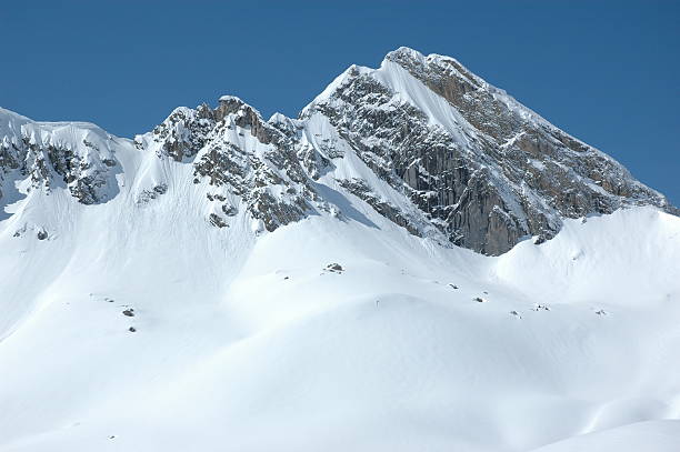 winterlandscape nas montanhas - arlberg - fotografias e filmes do acervo