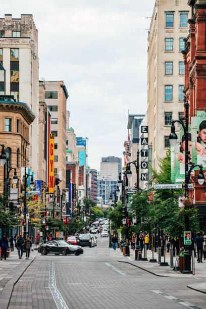 Straßen in der Innenstadt von Montreal – Foto