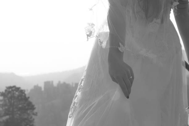 Outdoor Elopement wedding detail action shot
