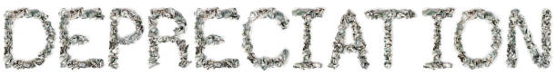 istock Depreciation - Crimped 100$ Bills 176955252