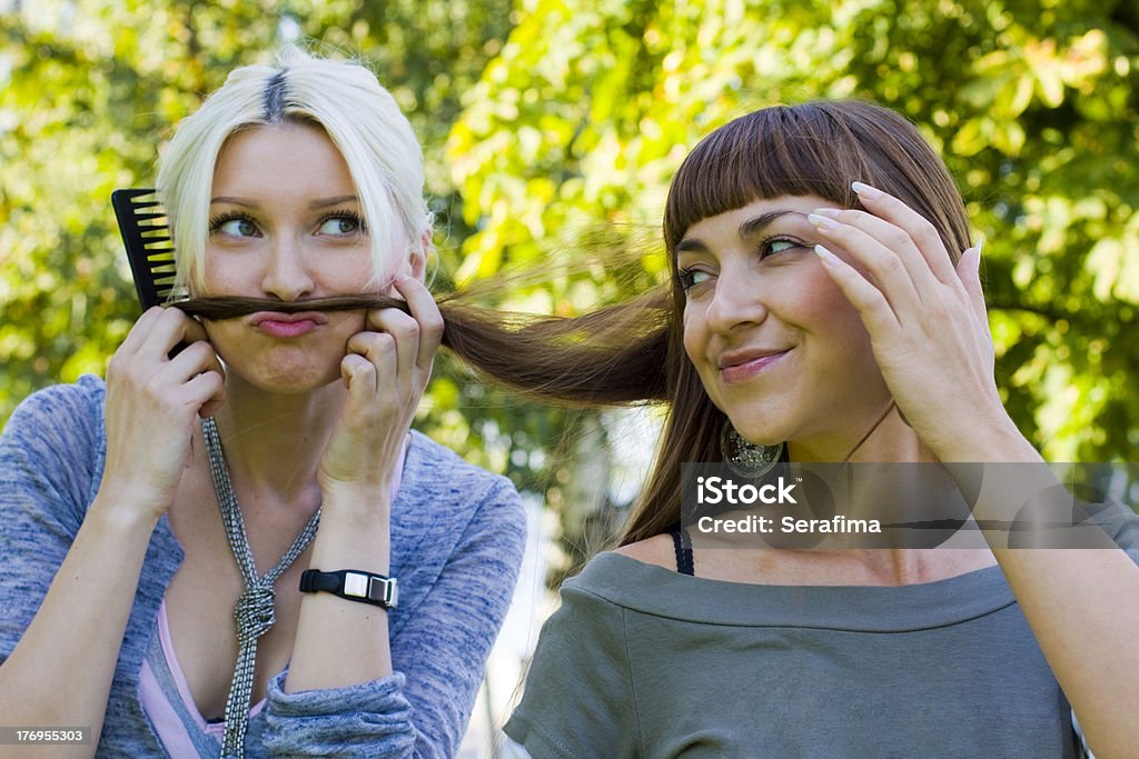 Girlfriends play Adult Stock Photo