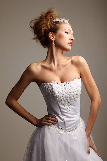 Stylish bride stock photo