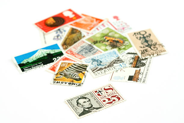 stamps stock photo