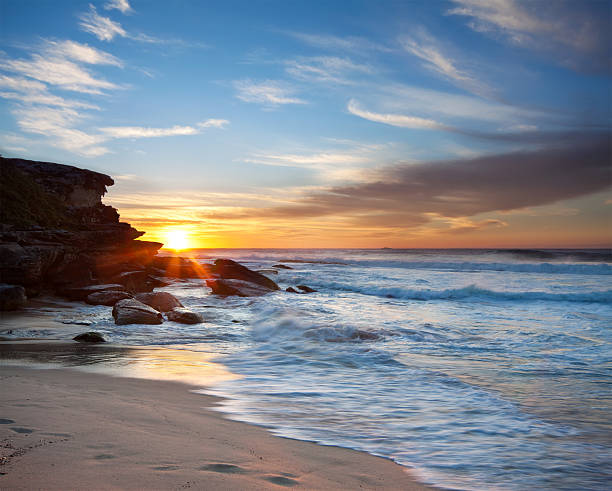 istock australian beach at sunrise 176955963