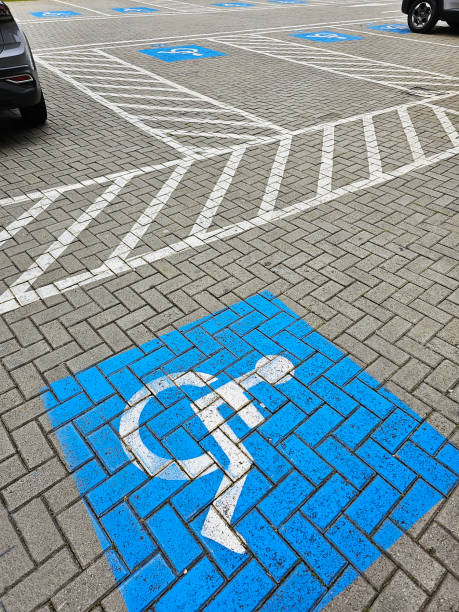 istock Reserved parking for wheelchair users 1769563573