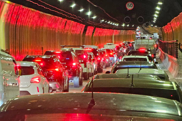 istock Traffic jam in the tunnel 1769565810