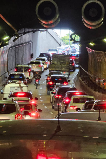 istock Traffic jam in the tunnel 1769566095