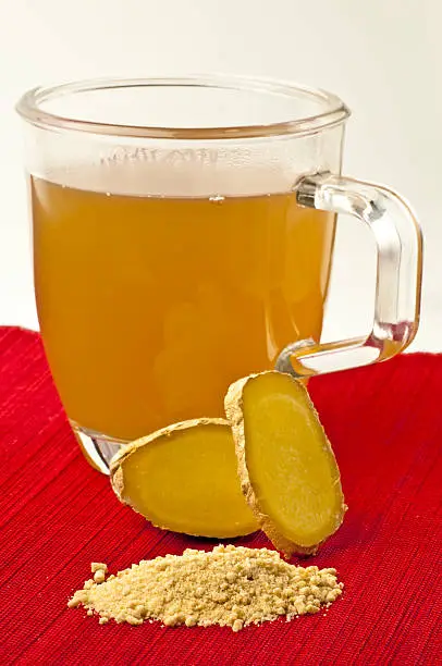 ginger tea with ginger root