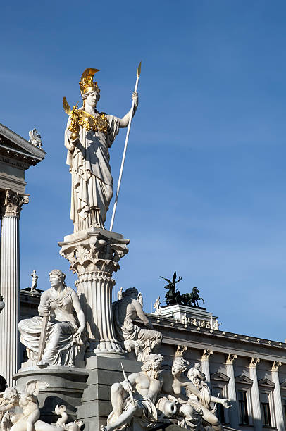 istock Old Statue in front of austrian parliament 176956837