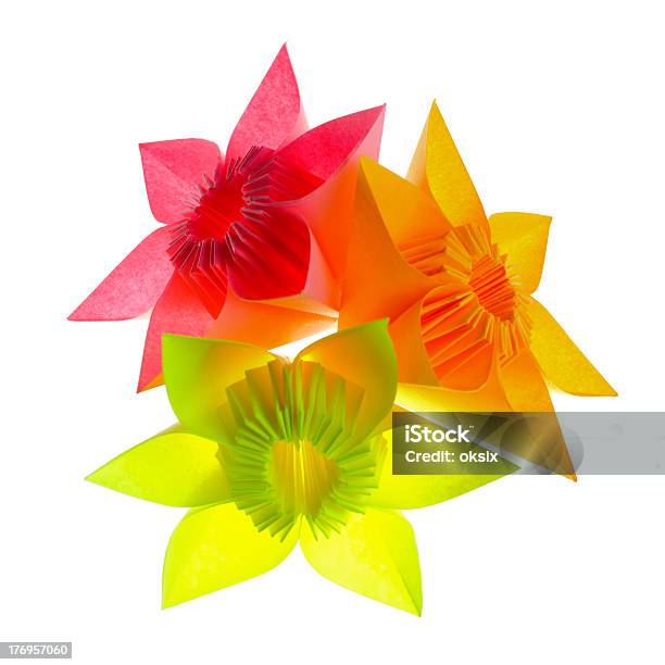 Origami Kwiaty - zdjęcia stockowe i więcej obrazów Abstrakcja - Abstrakcja, Bez ludzi, Biały