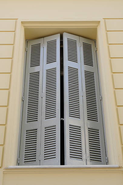 istock Shutters in European window concept shot. 176957784