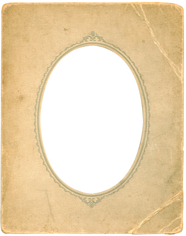 Antiguo marco oval photo