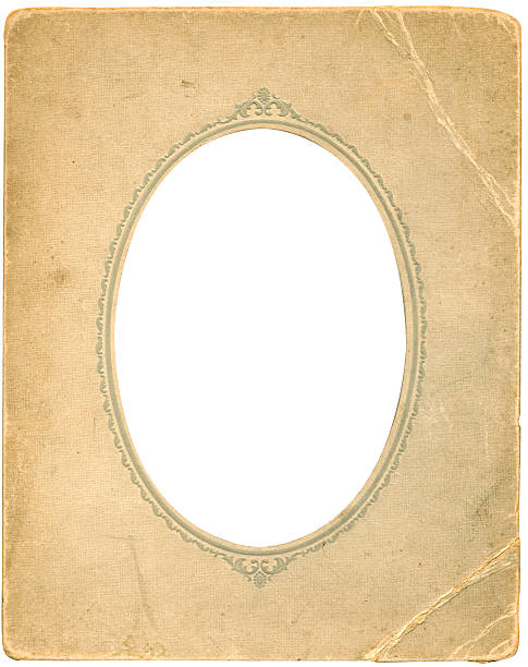 앤틱형 타원형 프레임 - picture frame frame ellipse photograph 뉴스 사진 이미지