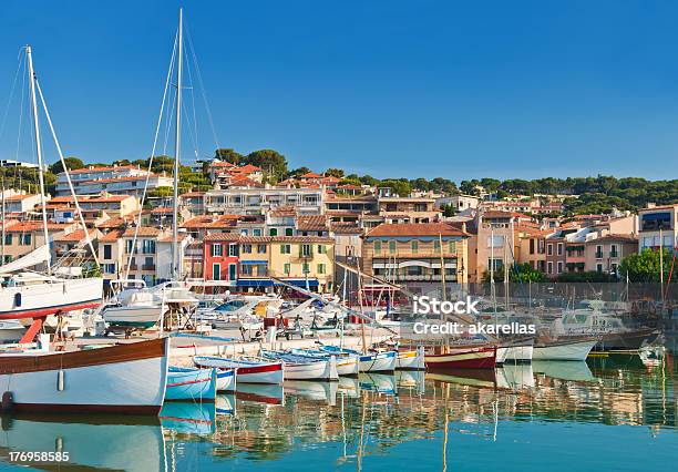 Seaside Town Of Cassis In The French Riviera Stock Photo - Download Image Now - Cassis, France, Harbor