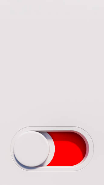 istock round switch in red idle zone, technology and energy theme, 3d rendering 1769588888