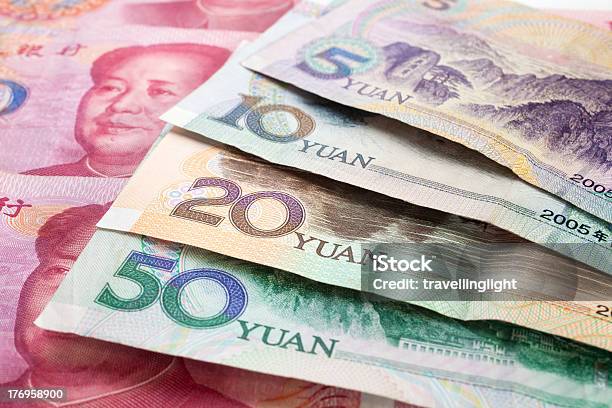 Photo libre de droit de Fond De Monnaie Yuan Renminbi Chinois banque d'images et plus d'images libres de droit de Billet de yuans chinois - Billet de yuans chinois, Monnaie chinoise, Billet de banque