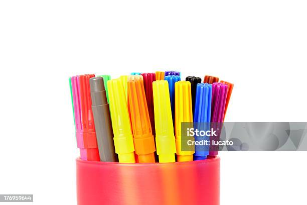 Lápices De Color Foto de stock y más banco de imágenes de Amarillo - Color - Amarillo - Color, Artículo de papelería, Colores