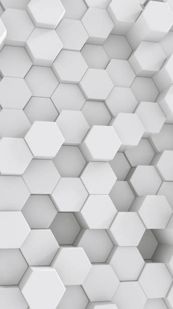 istock White Hexagonal Background. 3D Futuristic abstract honeycomb mosaic white background. 1769597813