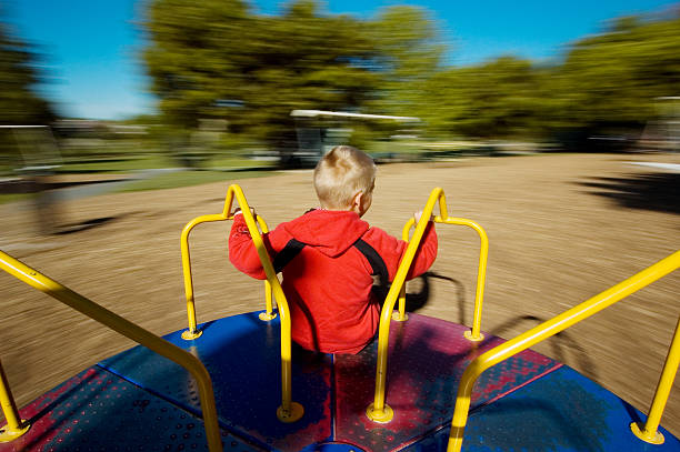 Playground Merry-Go-Round stock photo