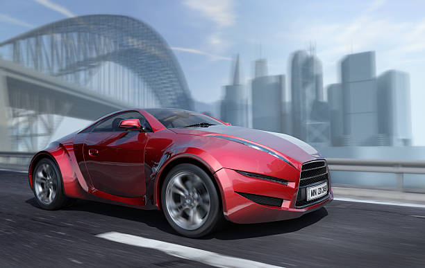 istock Car moving on the urban road 176960377