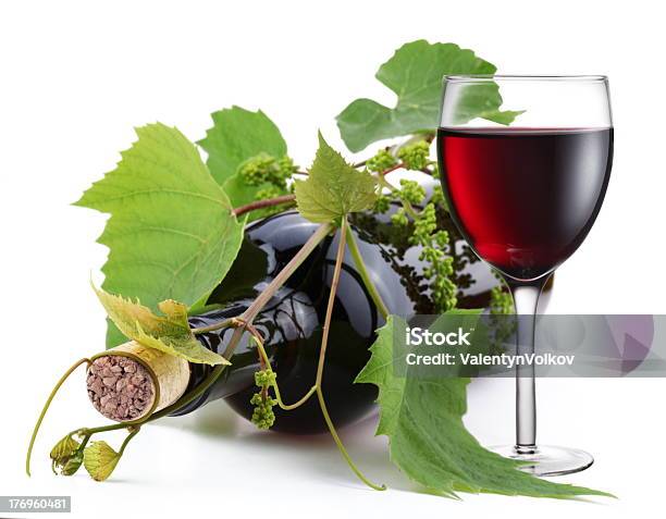 A Bottle Of Wine That Is In The Vine Stock Photo - Download Image Now - Alcohol - Drink, Alcohol Abuse, Bottle