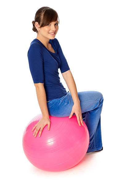 istock Exercises on a gymnastic ball 176960524