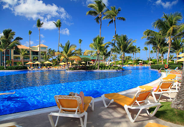 Tropical Swimming Pool (XXL) stock photo