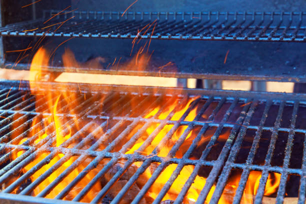 istock Flame of fire burns in fireplace burning wood 1769614020