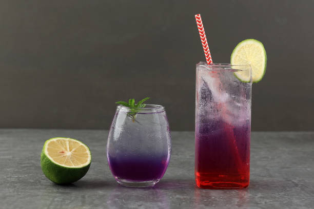 istock Butterfly Pea Soda with Lemon and Water Melon Juice 1769622516