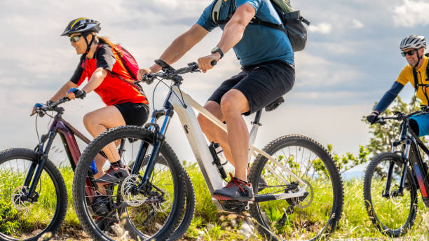 istock People riding electric mountain bikes 1769626936