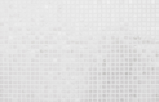 White ceramic tiles on wall background